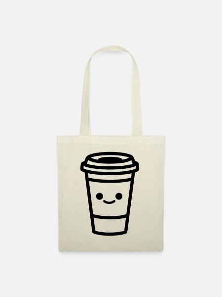 Kaffeebecher - Stoffbeutel - Natur