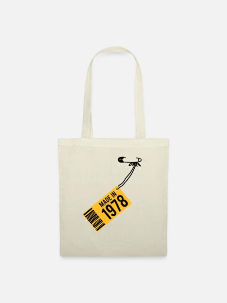 Geburtstag T-Shirt 1978 - Stoffbeutel - Natur