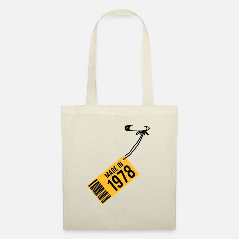 Geburtstag T-Shirt 1978 - Stoffbeutel - Natur
