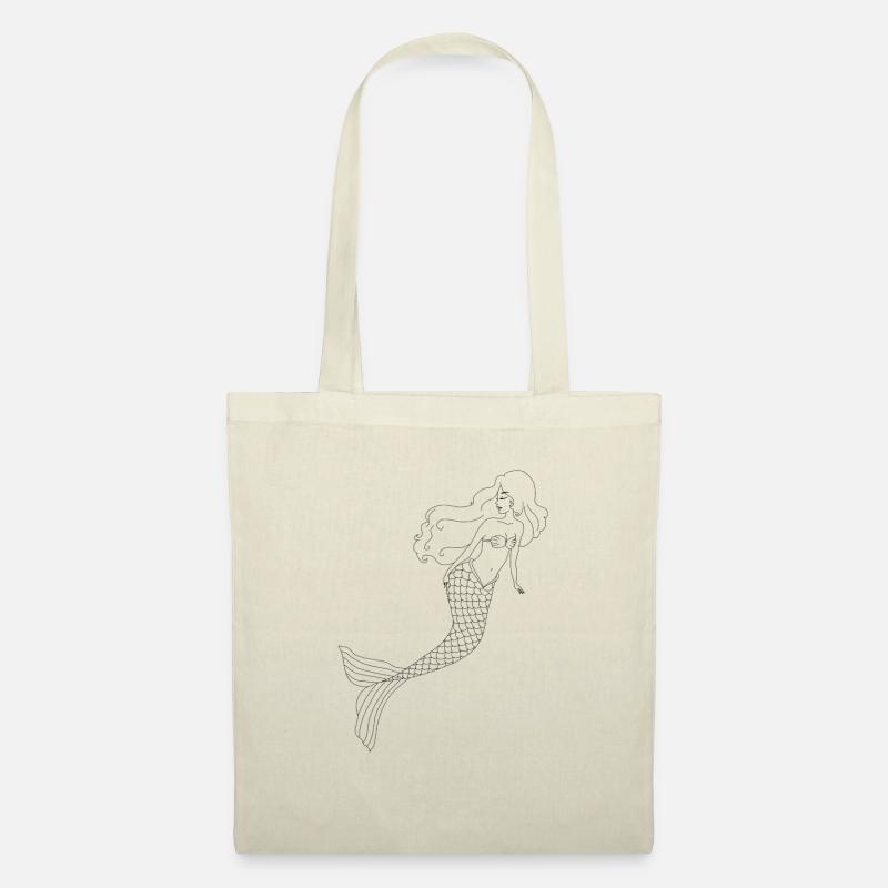 Mermaid print - Stoffbeutel - Natur