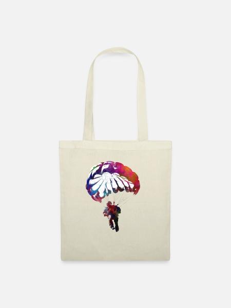 Fallschirmjäger Sport Kunst #paratrooper - Stoffbeutel - Natur