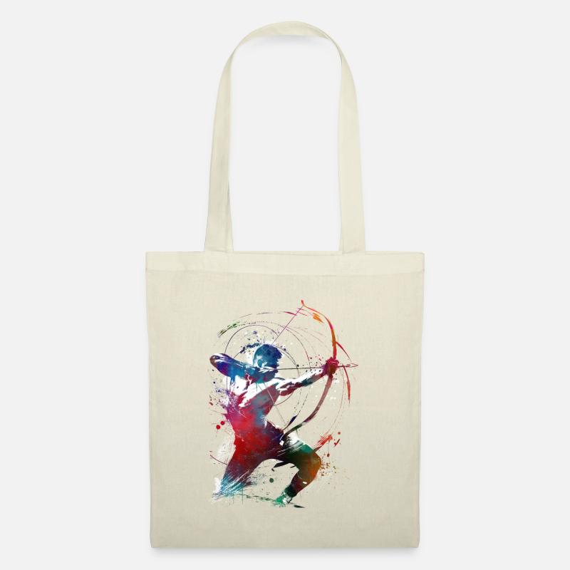 Bogenschießen Sport Kunst #archery - Stoffbeutel - Natur