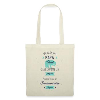 Papa ours - Sac en tissu - nature - Devant