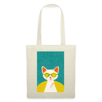 Cat Scientist Retro - Tote Bag - nature - Front