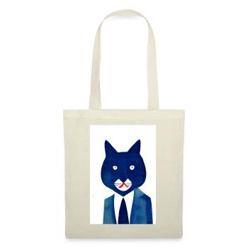 Busy Cat Retro - Stoffbeutel - Natur - Vorne