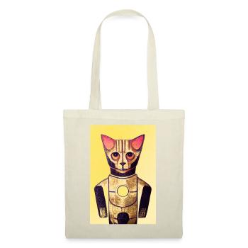 Robotic Cat Retro - Tote Bag - nature - Front