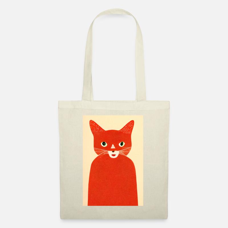 Red Cat Retro - Stoffbeutel - Natur