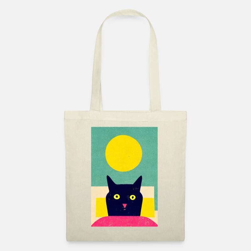 Waking Up Cat Retro - Tote Bag - nature