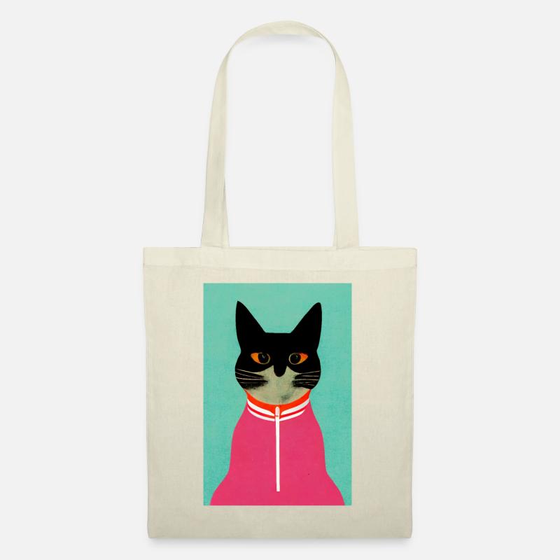 Training Suit Cat Retro - Tote Bag - nature