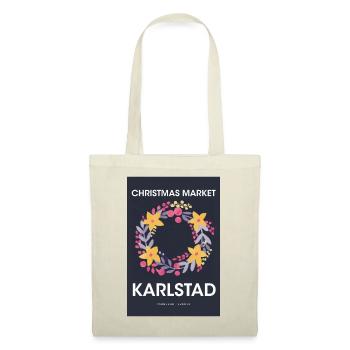 Christmas Market Karlstad Poster Sweden 1960 - Tote Bag - nature - Front
