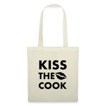 Kiss the cook black - Tote Bag - nature - Front
