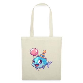 Piranha Fish Birthday Comic Cute - Tote Bag - nature - Front