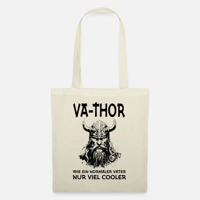 Wikinger Va Thor Vater - Stoffbeutel - Natur