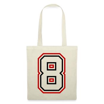 8 Numéro de numéro - Sac en tissu - nature - Devant