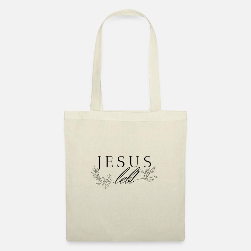 Jesus lebt - Stoffbeutel - Natur