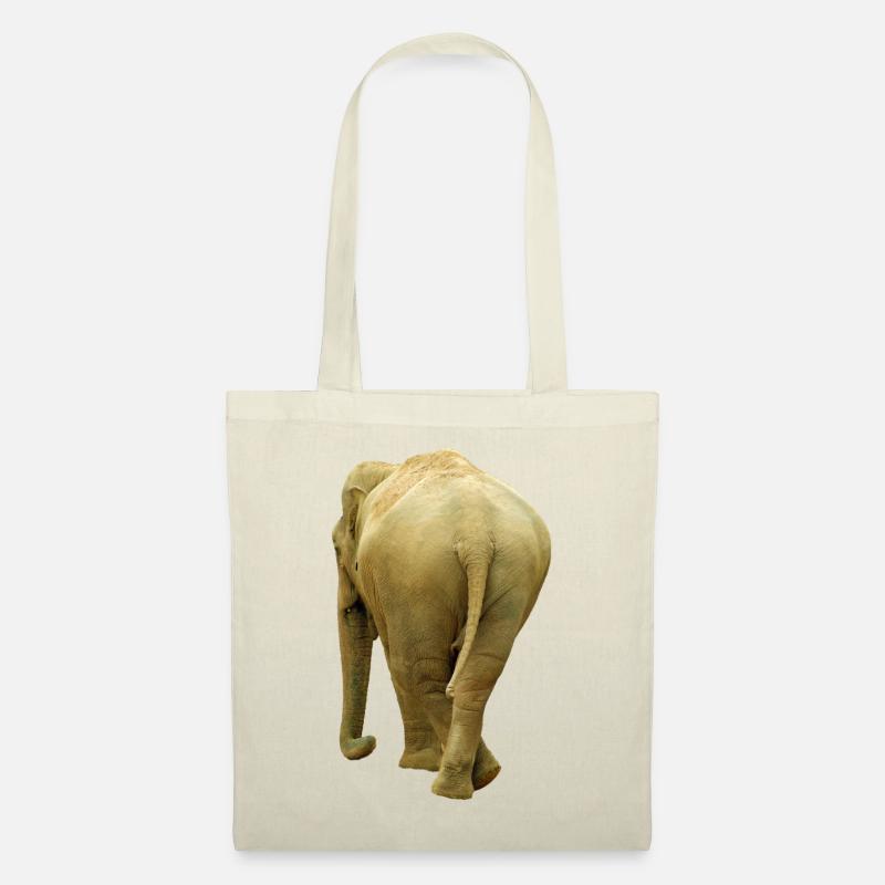 Elefant geht weg - Stoffbeutel - Natur