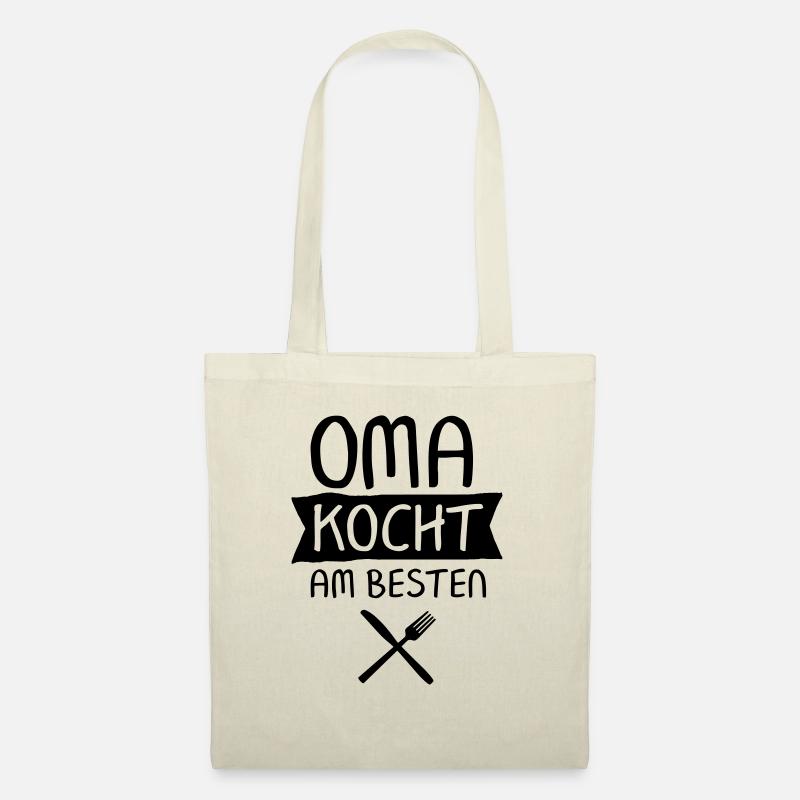 Oma Kocht Am Besten - Stoffbeutel - Natur