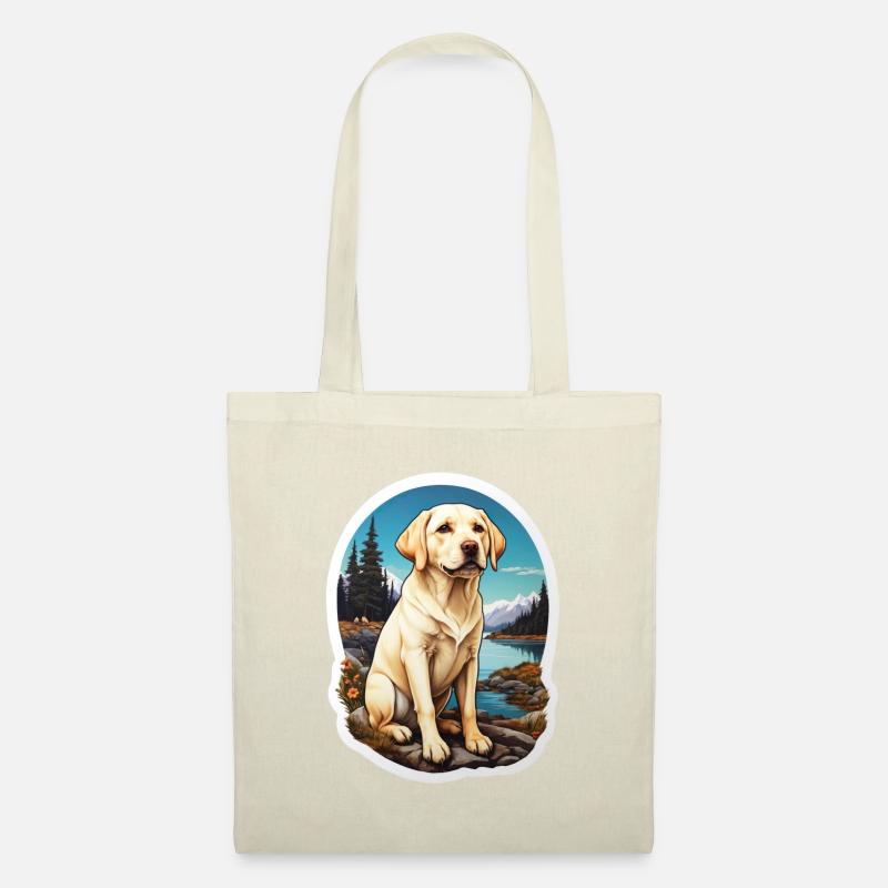 Labrador Retriever Hunde Sticker - Stoffbeutel - Natur