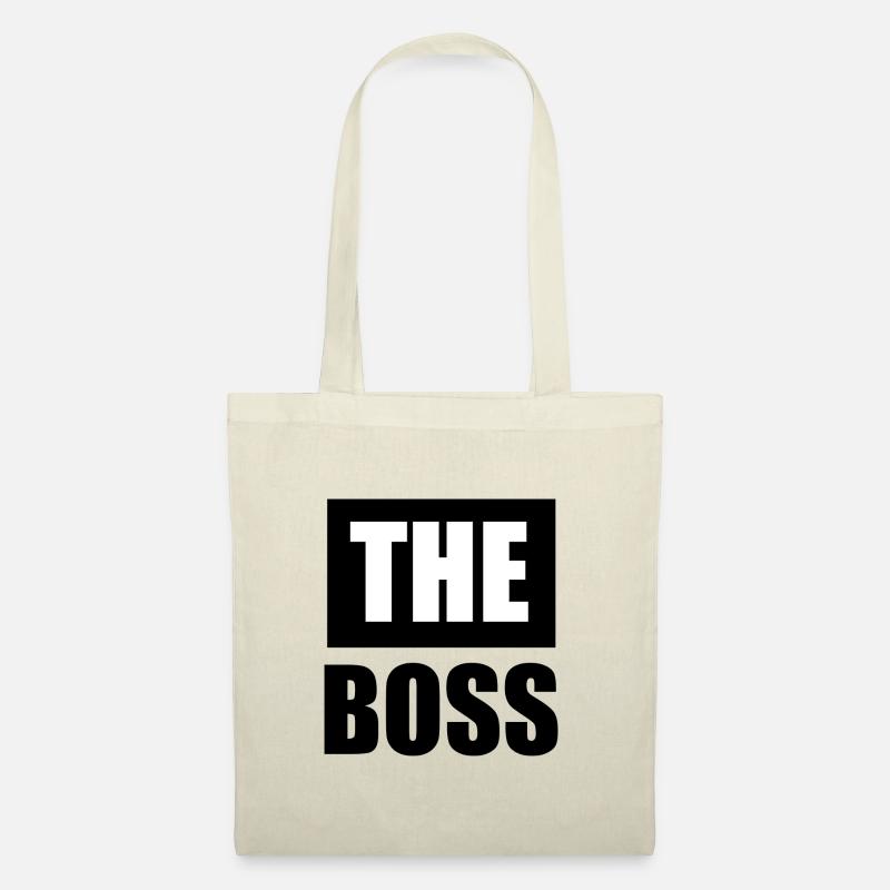 THE BOSS ❤ Partnerlook - Stoffbeutel - Natur