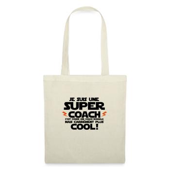 je suis une super coach - Sac en tissu - nature - Devant