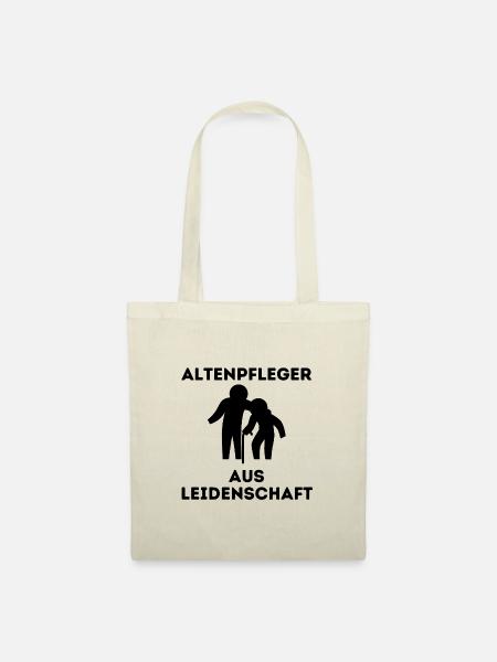 Altenpflegerin aus Leidenschaft Geschenk Pflege - Stoffbeutel - Natur