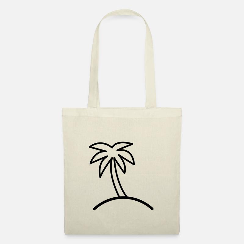 Beach Time - Palmen Icon - Stoffbeutel - Natur