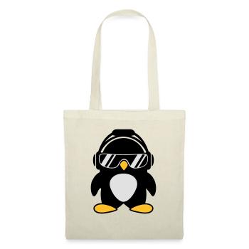 Penguin with headphones - Tote Bag - nature - Front