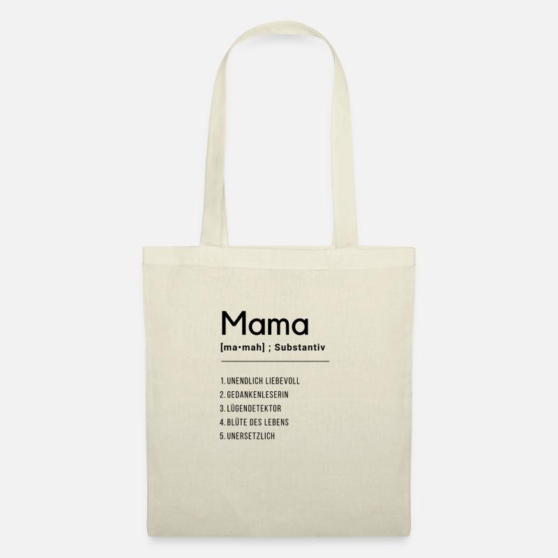 Definition "Mama" - Stoffbeutel - Natur