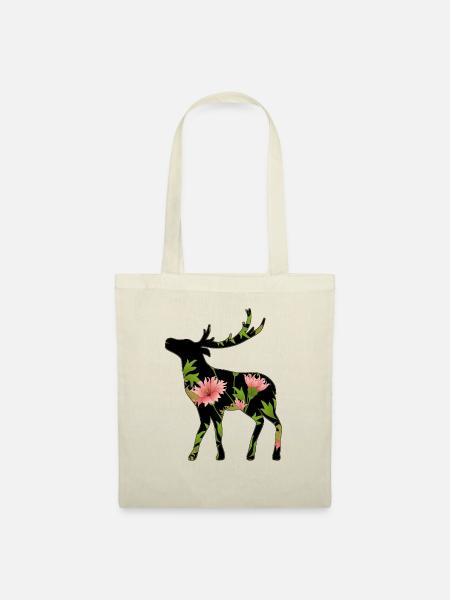 Hirsch - Stoffbeutel - Natur