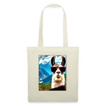 Lama Portrait Mountain Gift - Tote Bag - nature - Front