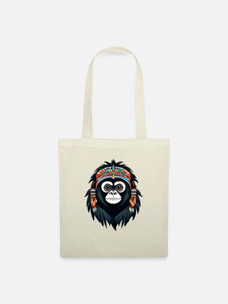 Gibbon - Stoffbeutel - Natur