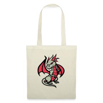 drache comic - Stoffbeutel - Natur - Vorne