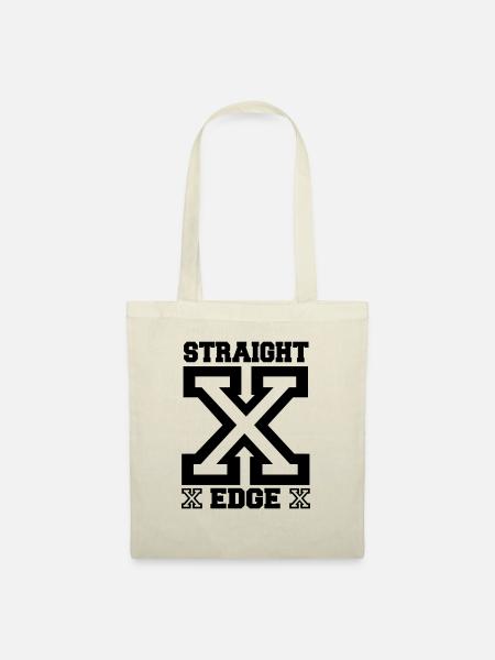 straight edge - Stoffbeutel - Natur