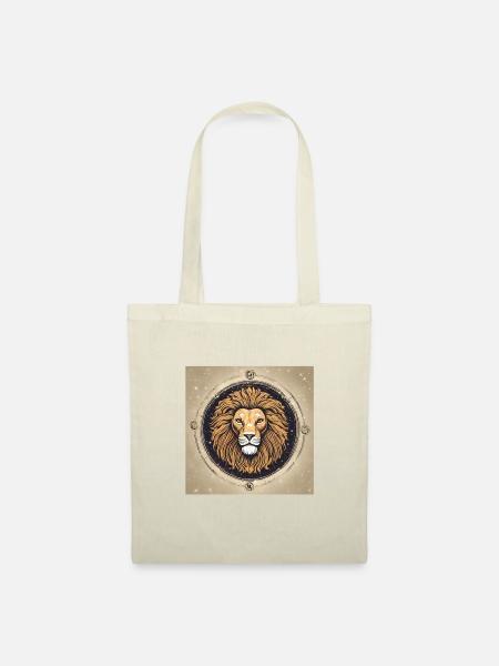 Sternzeichen Löwe - Stoffbeutel - Natur
