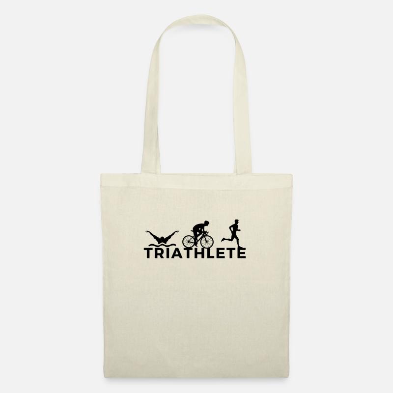 Triathlet Swimming/Cycling/Running - Stoffbeutel - Natur