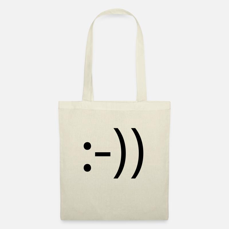 EmoTee - Very Happy :)) - Stoffbeutel - Natur