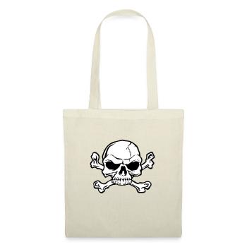 Tête de Mort de Pirate - Sac en tissu - nature - Devant