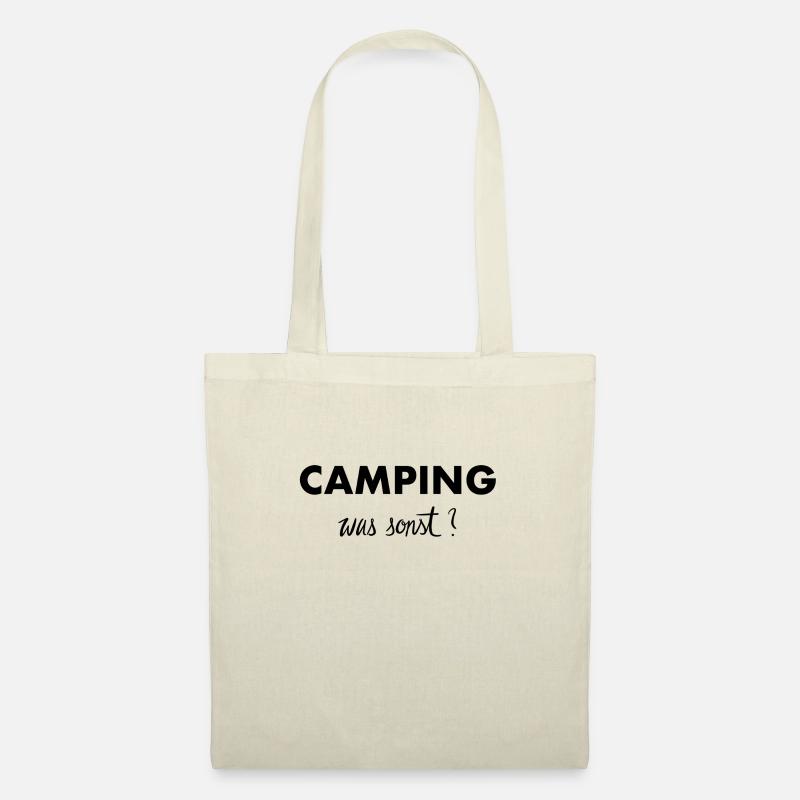 Camping was sonst - Stoffbeutel - Natur