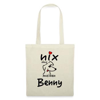 Nicht's ohne Hund Benny - Stoffbeutel - Natur - Vorne