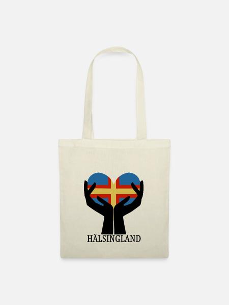 Herz HÄLSINGLAND - Stoffbeutel - Natur