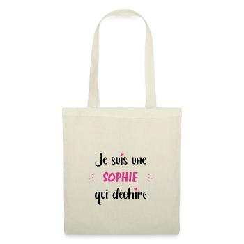 Je suis une sophie qui déchire - Sac en tissu - nature - Devant