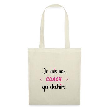 Je suis une coach qui déchire - Sac en tissu - nature - Devant