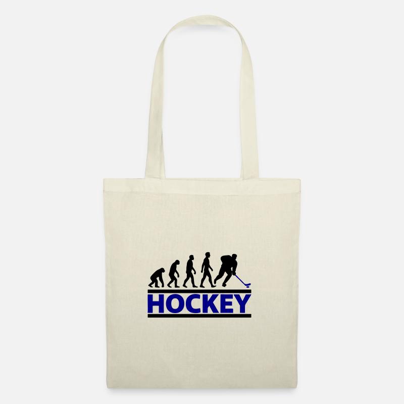 Evolution Hockey Player Cooles Geschenk - Stoffbeutel - Natur