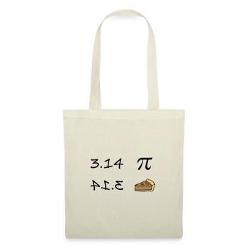 Pi - Pie - Stoffbeutel - Natur - Vorne