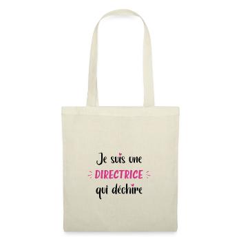Je suis une directrice qui déchire - Sac en tissu - nature - Devant