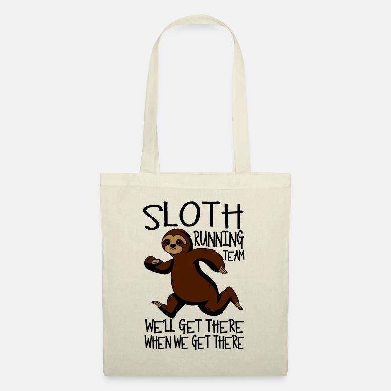 Sloth Running - Stoffbeutel - Natur