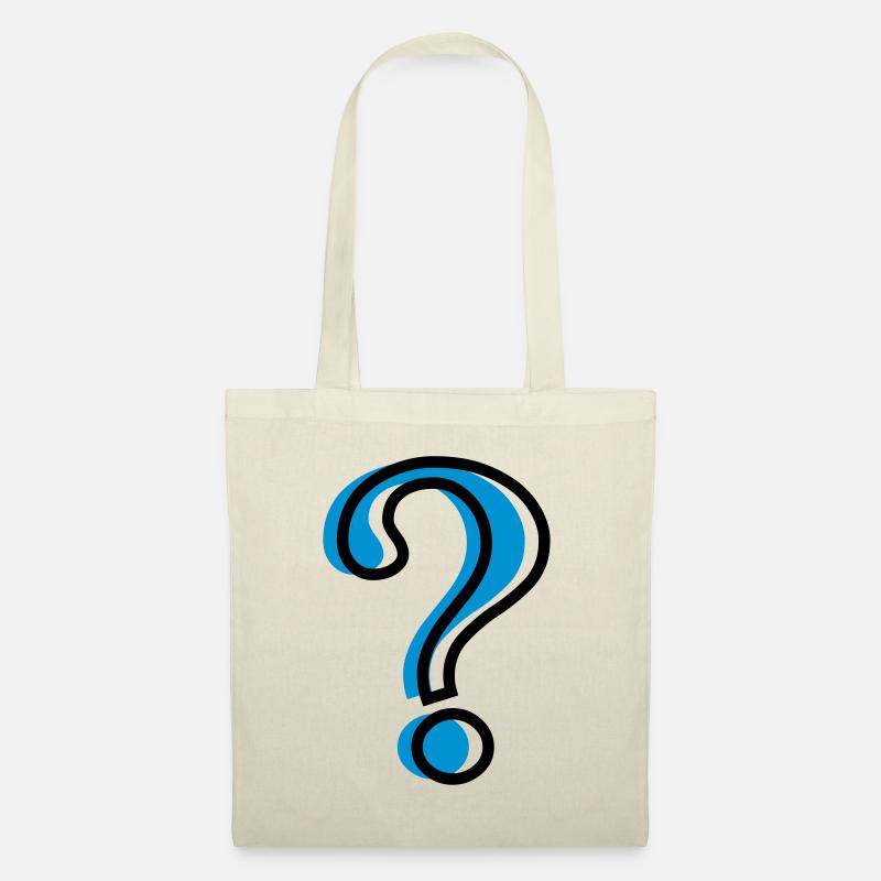 Point d'interrogation? - Sac en tissu - nature