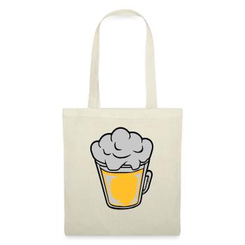 Comic beer from above - Tote Bag - nature - Front