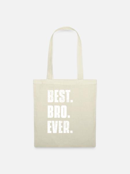 Bruder - Bester Bruder - Stoffbeutel - Natur
