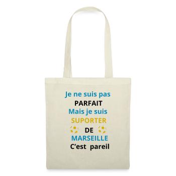 Cadeau Supporter Marseille Foot - Sac en tissu - nature - Devant